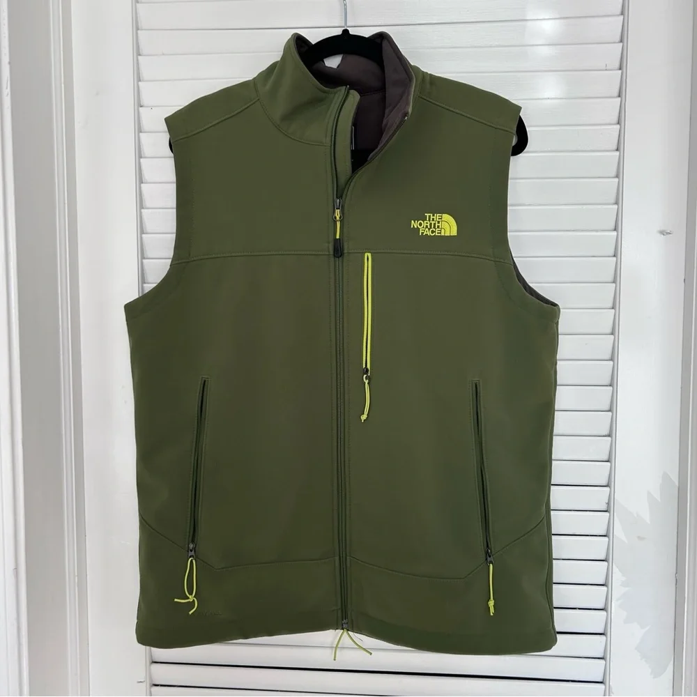 North Face Men's Apex Bionic Vest Green Medium wind resistant outdoor hiking - Picture 2 of 7